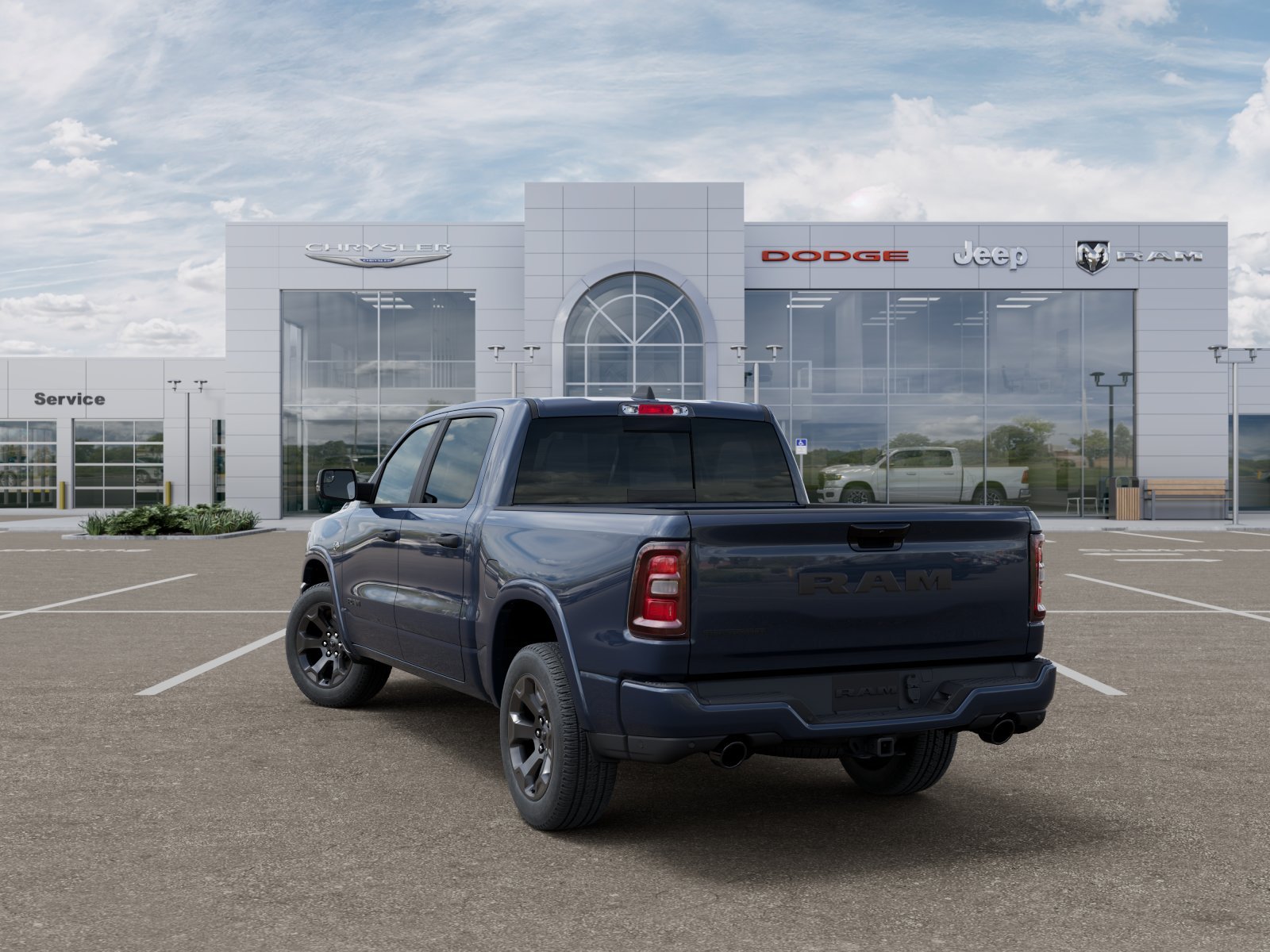New 2026 Forged Blue Metallic Exterior Paint RAM Big Horn/Lone Star image 3