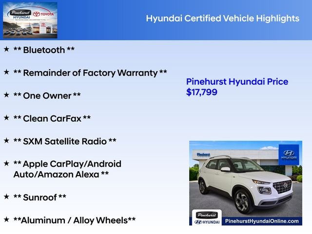 Certified Used 2025 White Hyundai SEL image 19