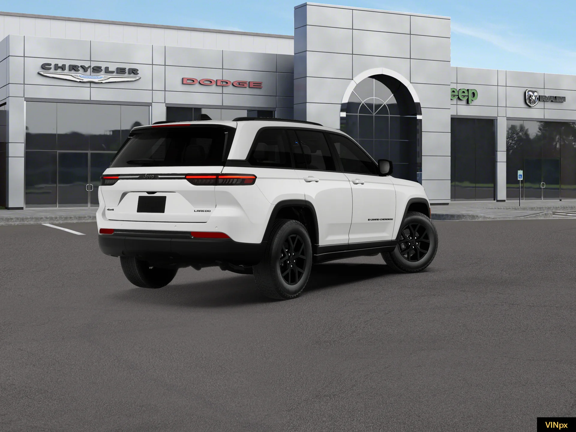New 2027 Bright White Clear-Coat Paint Jeep Laredo X image 3