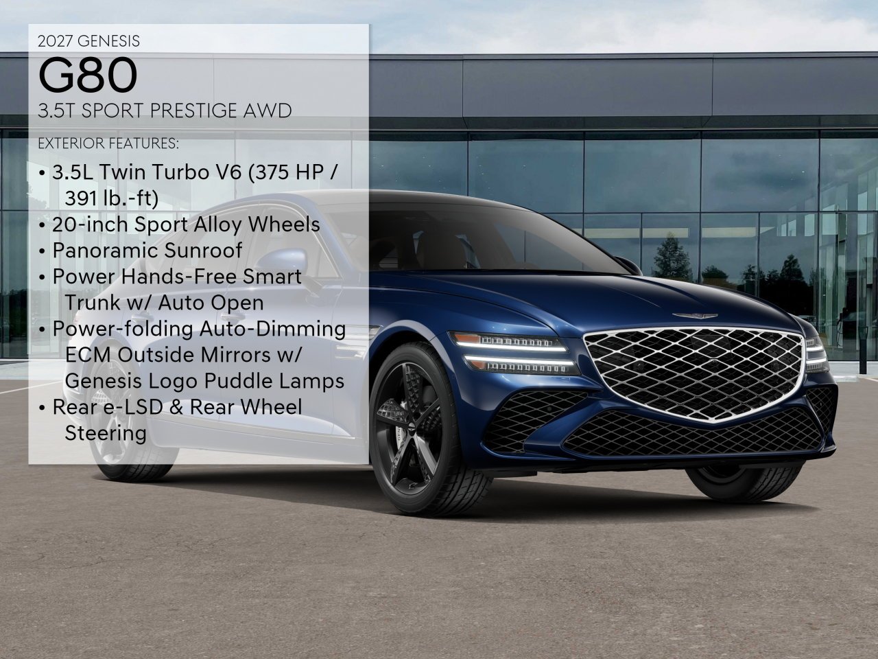 New 2027  Genesis 3.5T SPORT PRESTIGE image 3
