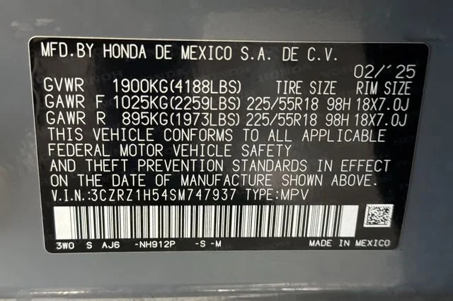Certified Used 2025 Urban Gray Pearl Honda Sport image 32
