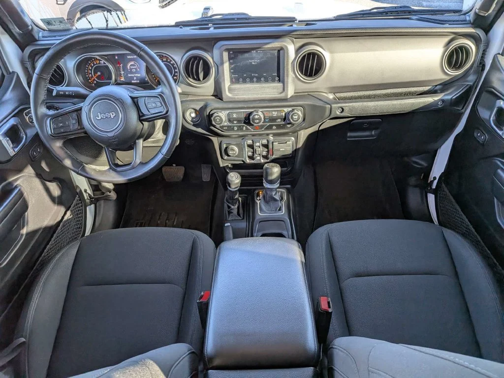 Certified Used 2021 Bright White Clearcoat Jeep Sport image 12