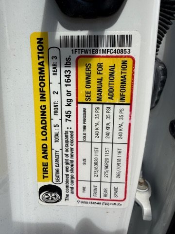 Used 2021 White Ford LARIAT image 26