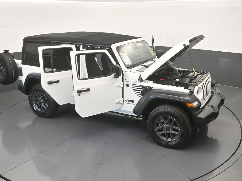 Used 2024 Bright White Clearcoat Jeep Sport S image 65