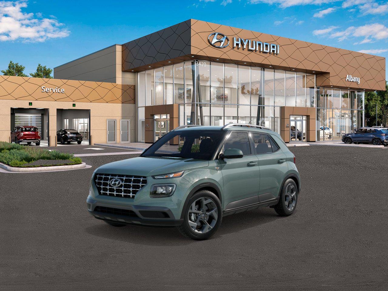 New 2026 Green Hyundai SEL image 1