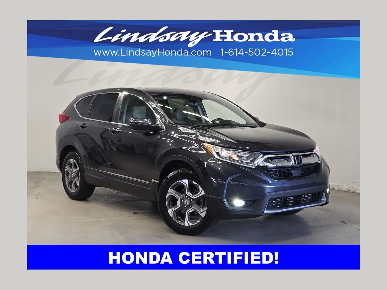 Certified Used 2019 Modern Steel Metallic Honda EX-L image 1
