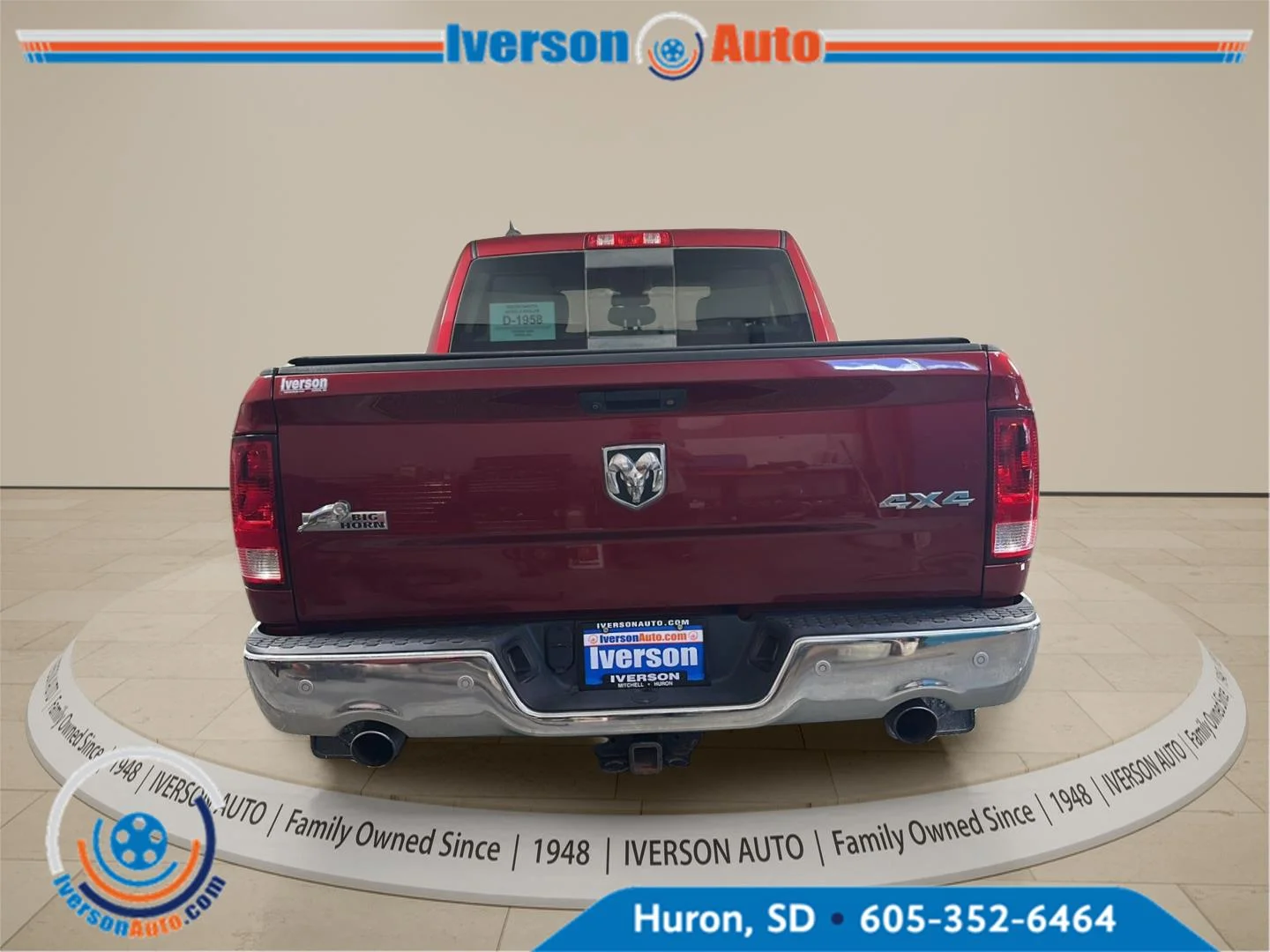 Used 2014 Deep Cherry Red Crystal Pearlcoat Ram Big Horn image 8