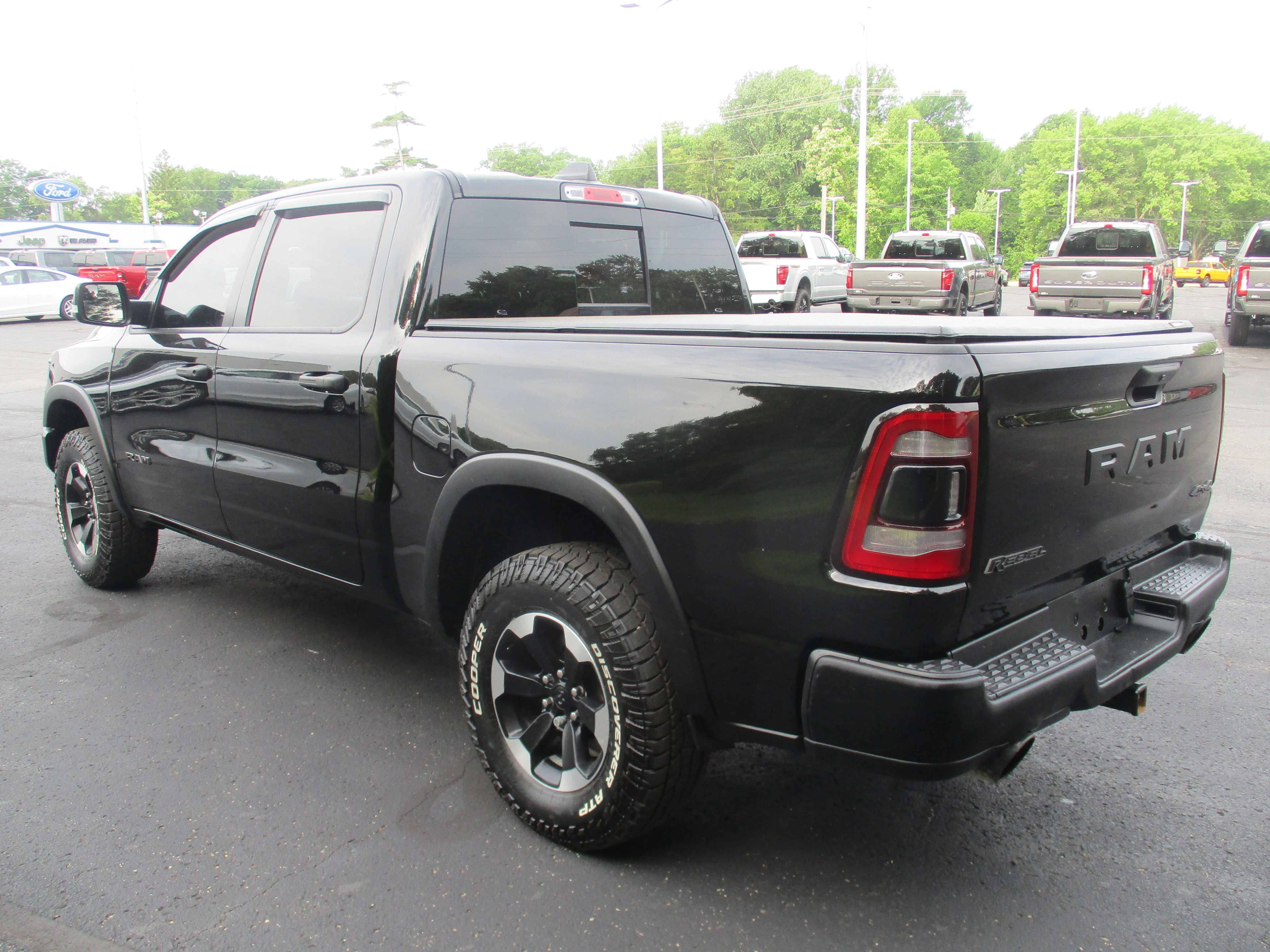 Used 2022 Diamond Black Crystal Pearlcoat Ram Rebel image 49