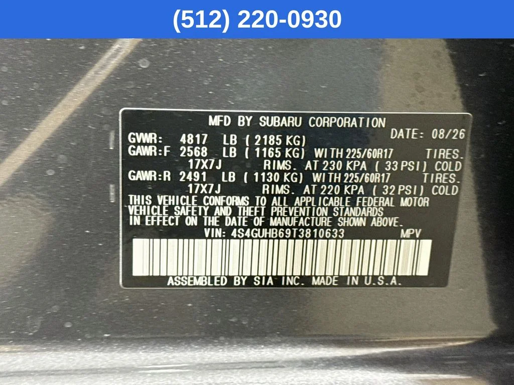 New 2026 Gray Subaru Base image 40