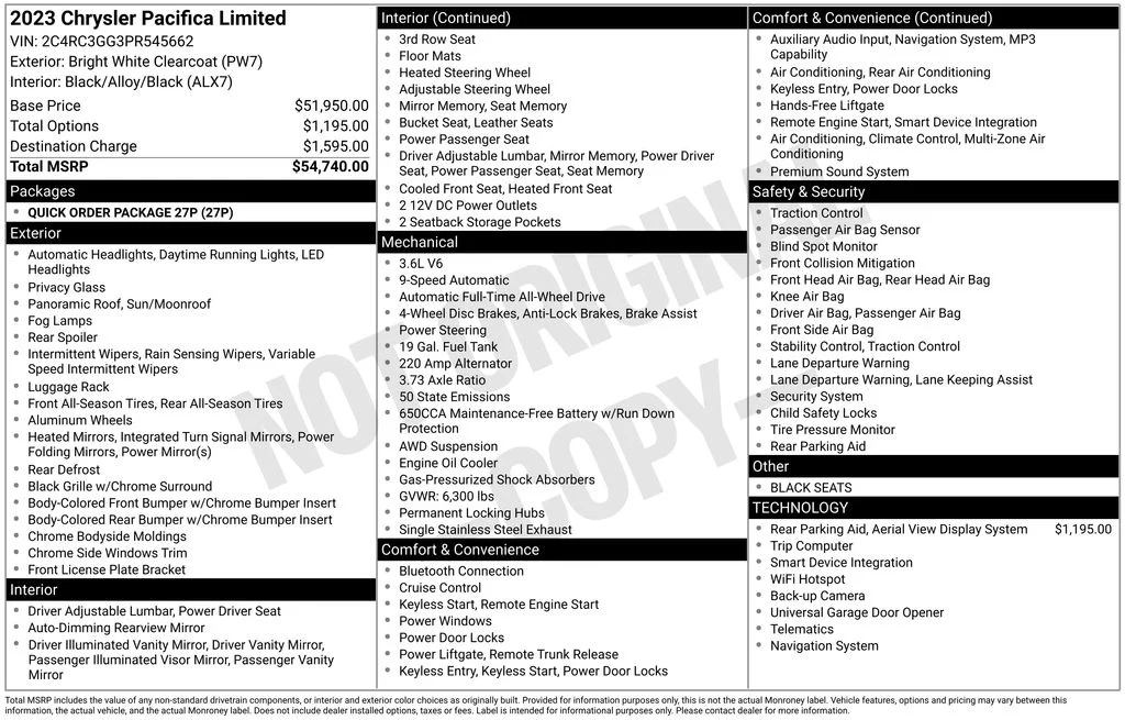 Used 2023 White Chrysler Limited image 32