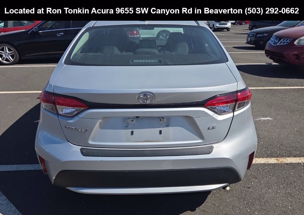 Used 2021 Classic Silver Metallic Toyota LE image 5