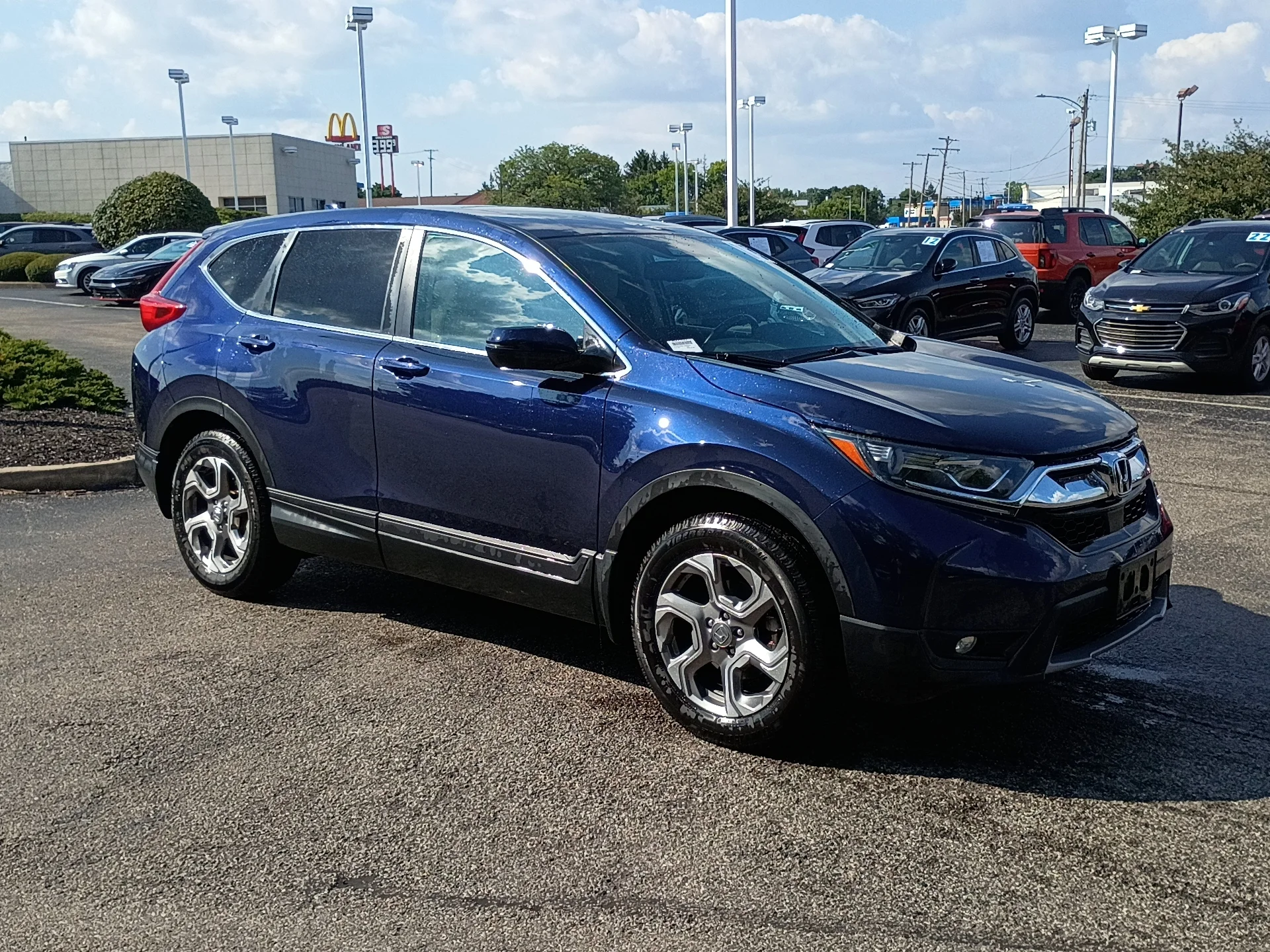 Certified Used 2018 Obsidian Blue Pearl Honda EX-L image 1