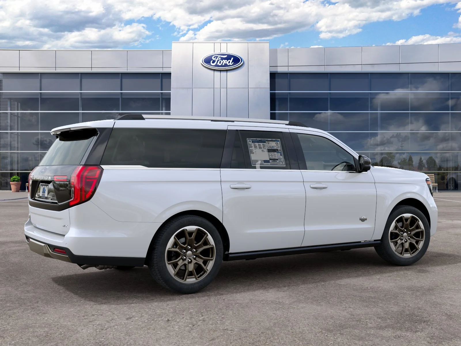 New 2027 Star White Metallic Tri-Coat Ford MAX King Ranch image 6