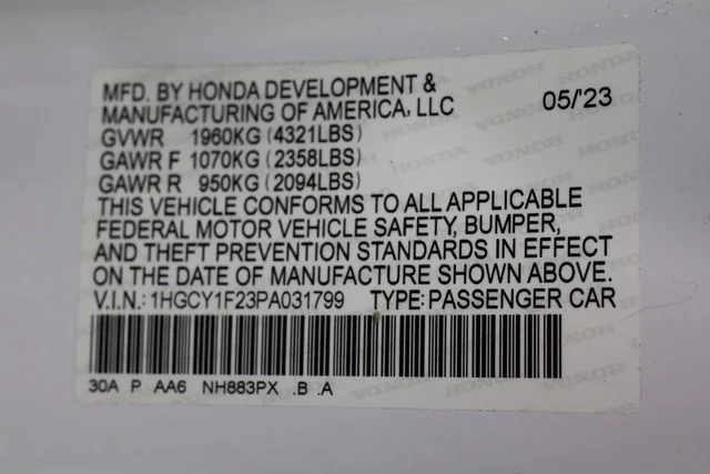 Used 2023 White Honda LX image 28