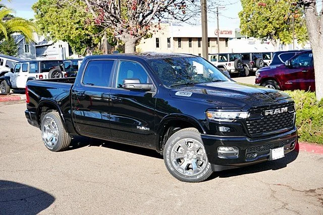 New 2026 Diamond Black Crystal Pearl-Coat Exterior Paint RAM Big Horn Sport Appearance image 2