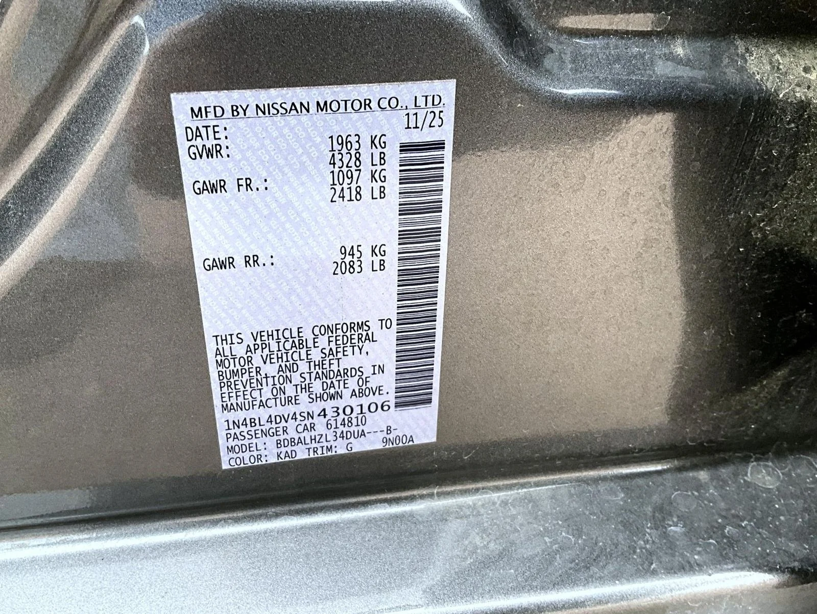 Certified Used 2025 Gray Nissan 2.5 SV image 25