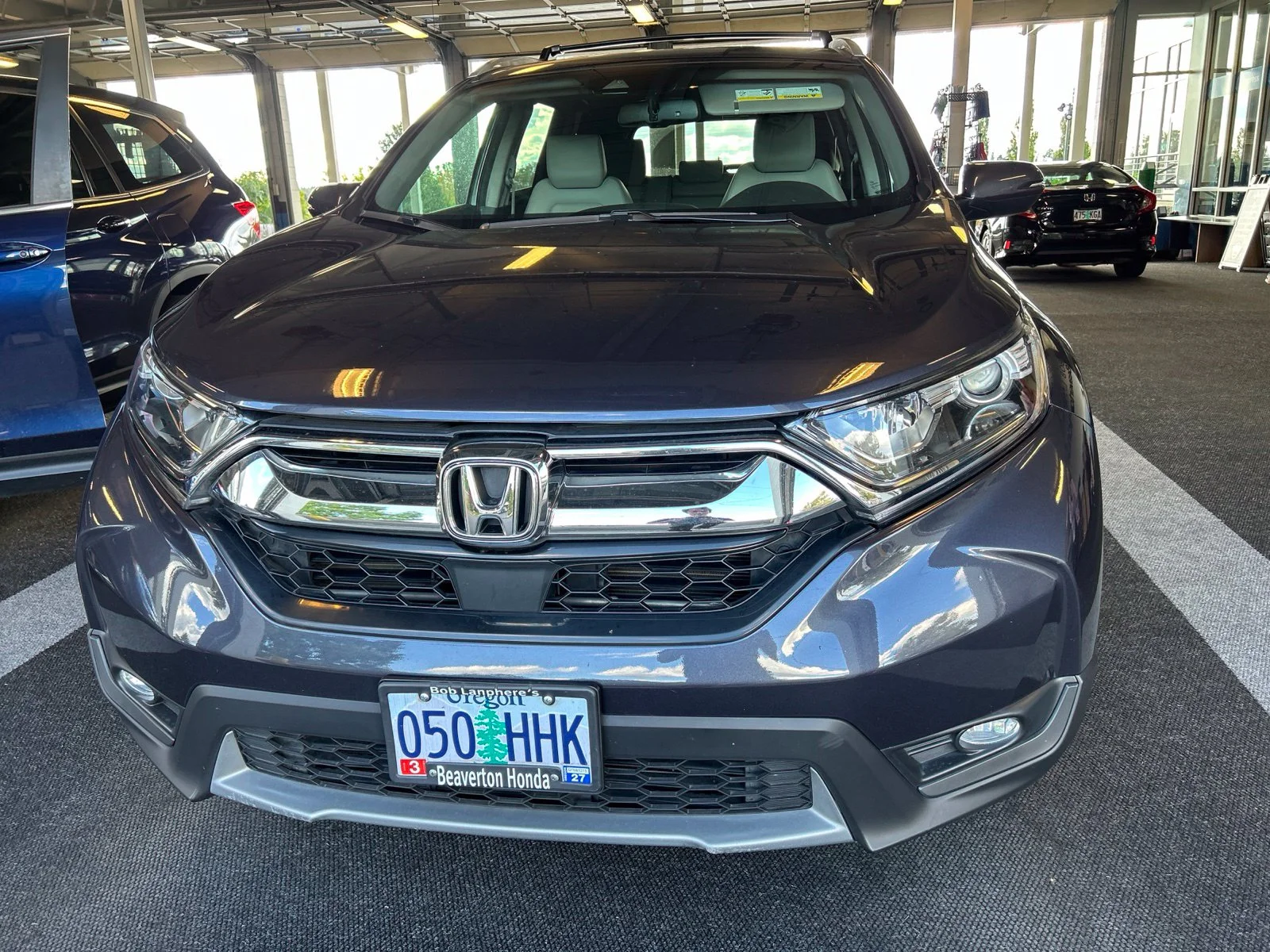 Used 2018 Obsidian Blue Pearl Honda EX-L image 2