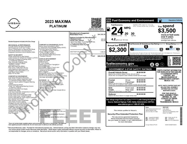 Used 2023 White Nissan Platinum image 7
