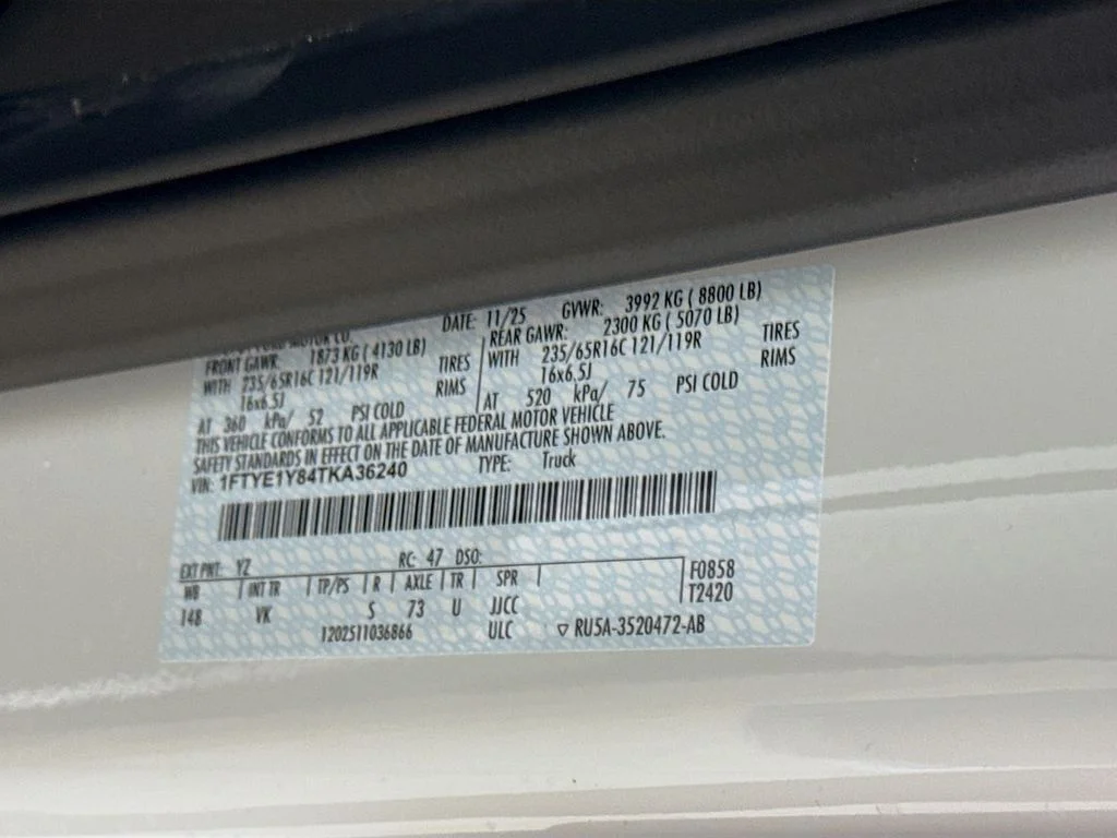 New 2026 Oxford White Ford Cargo Van image 28