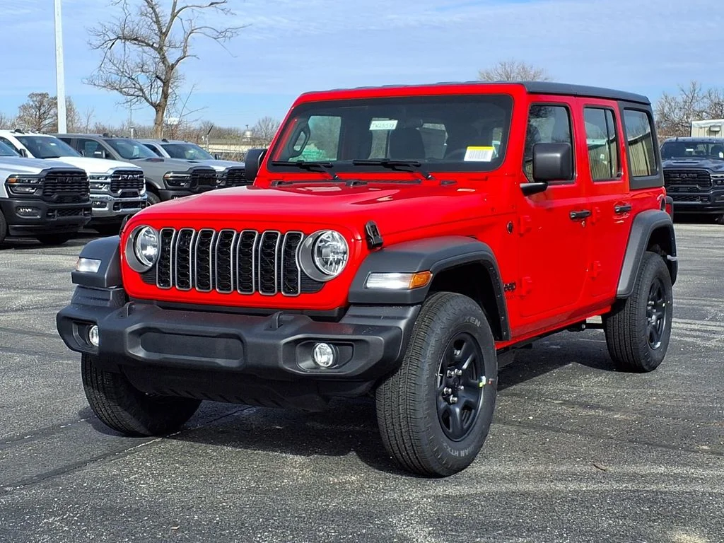 New 2026 Firecracker Red Clear-Coat Exterior Paint Jeep Sport image 2
