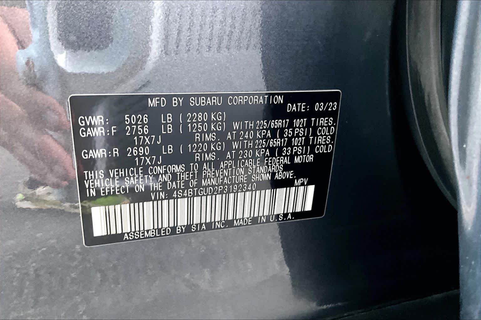 Used 2023 Magnetite Gray Metallic Subaru Wilderness image 36