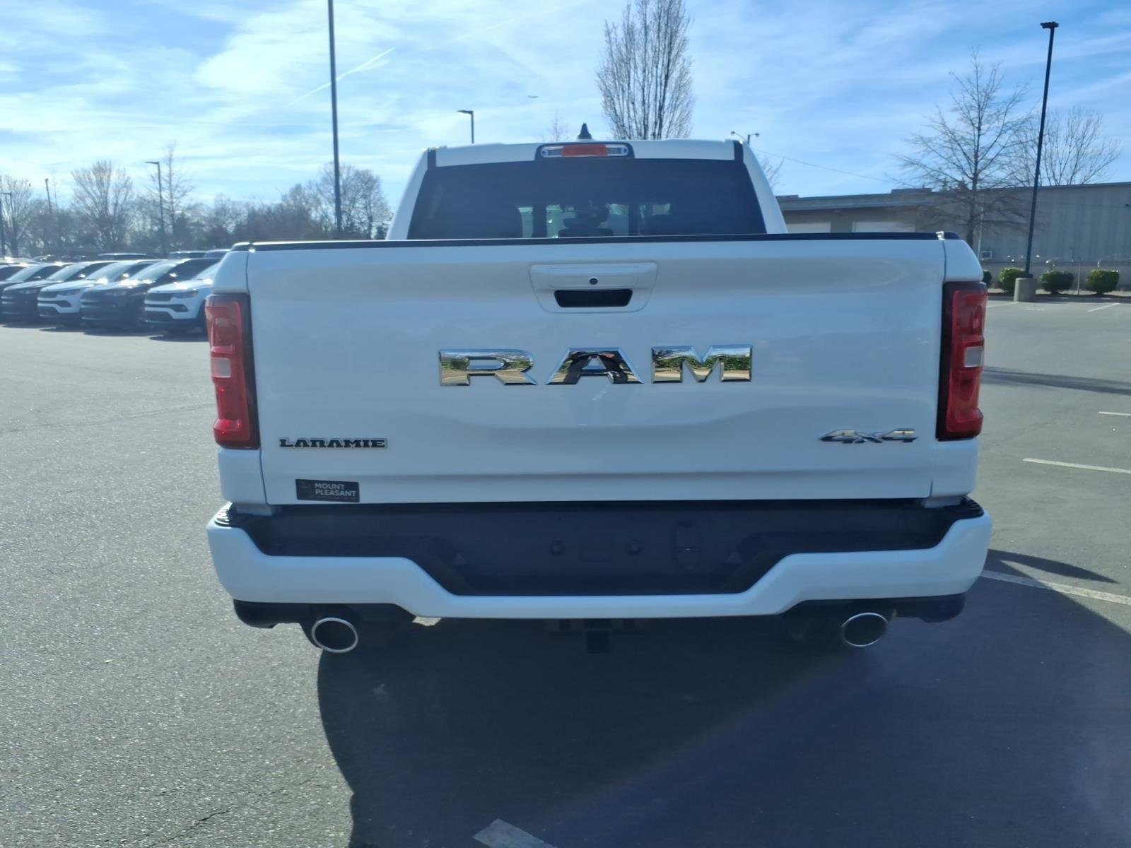 New 2026 Bright White Clear-Coat Exterior Paint RAM Laramie image 13