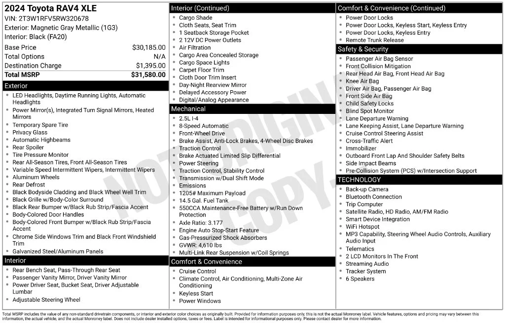 Used 2024 Gray Toyota XLE image 35