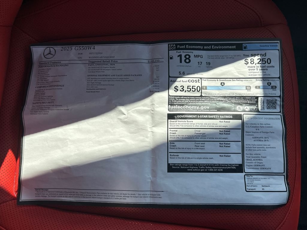 Certified Used 2025  Mercedes-Benz G 550 image 38
