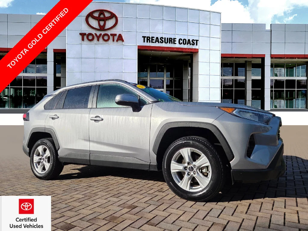 Certified Used 2021 Silver Toyota XLE image 1