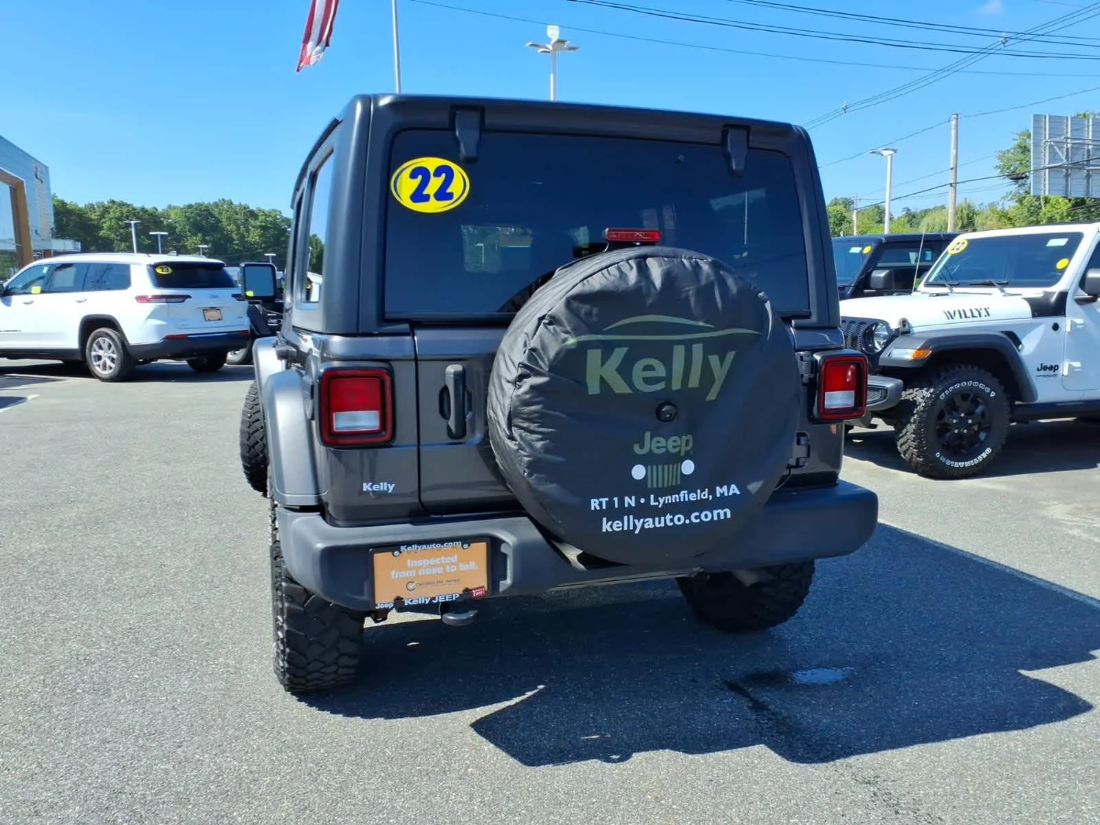 Certified Used 2022 Granite Crystal Metallic Clearcoat Jeep Unlimited Willys image 10