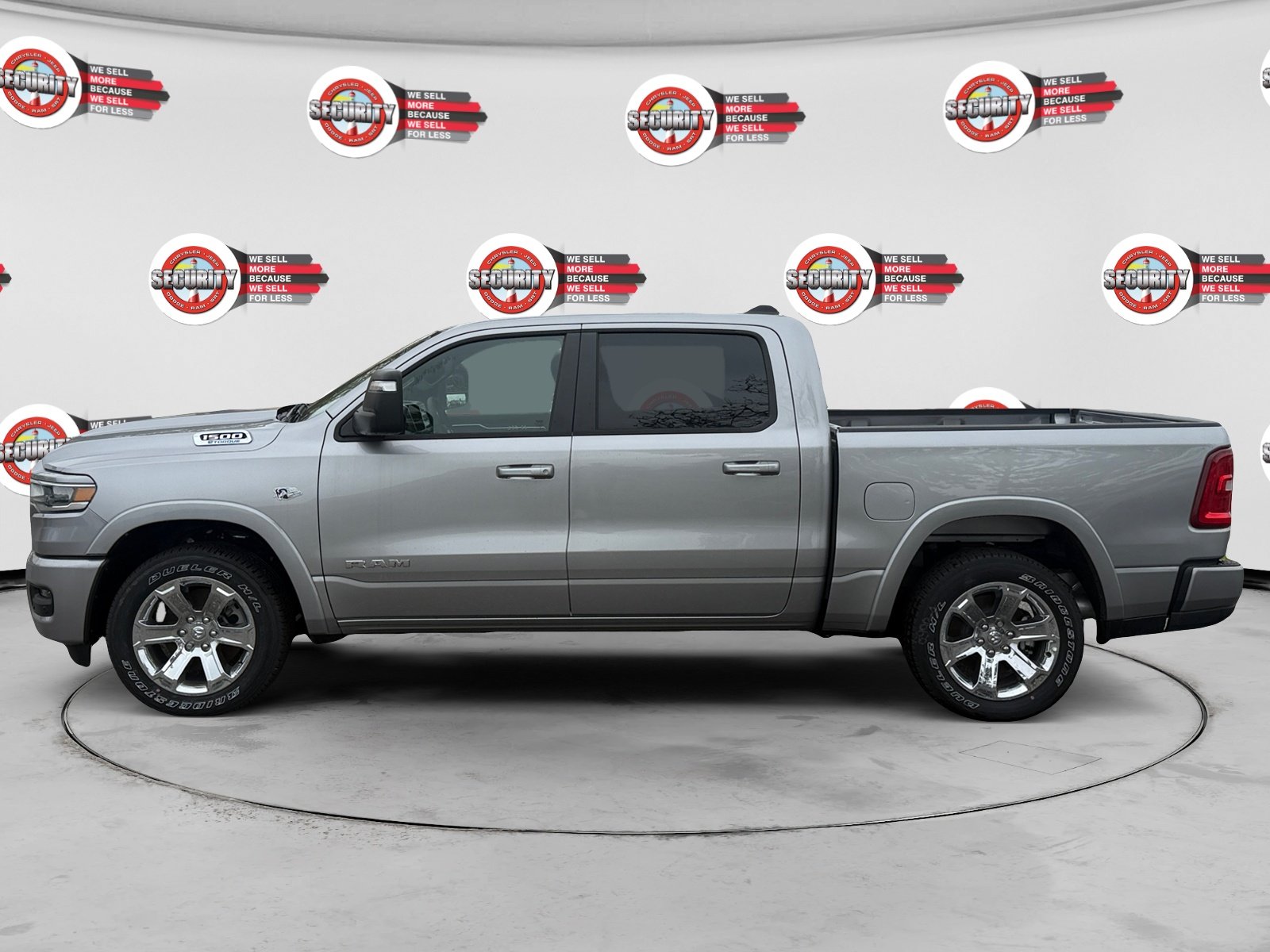 New 2026 Billet Silver Metallic Clear-Coat Exterior Paint RAM Big Horn 4x4 Crew Cab 5