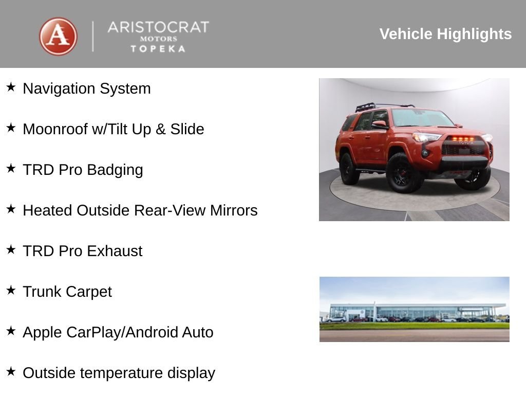 Used 2024 Toyota 4Runner TRD Pro with VIN JTELU5JR5R6214211 for sale in Kansas City