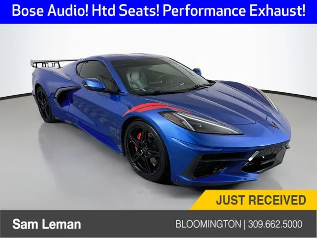 Used 2021 Blue Chevrolet Stingray image 1