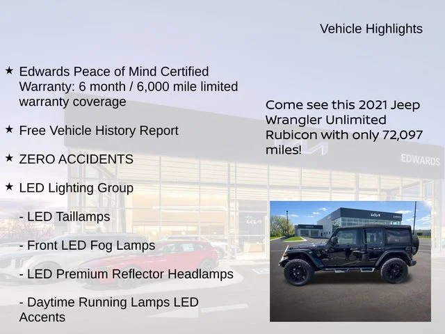 Used 2021 Black Jeep Unlimited Rubicon image 11