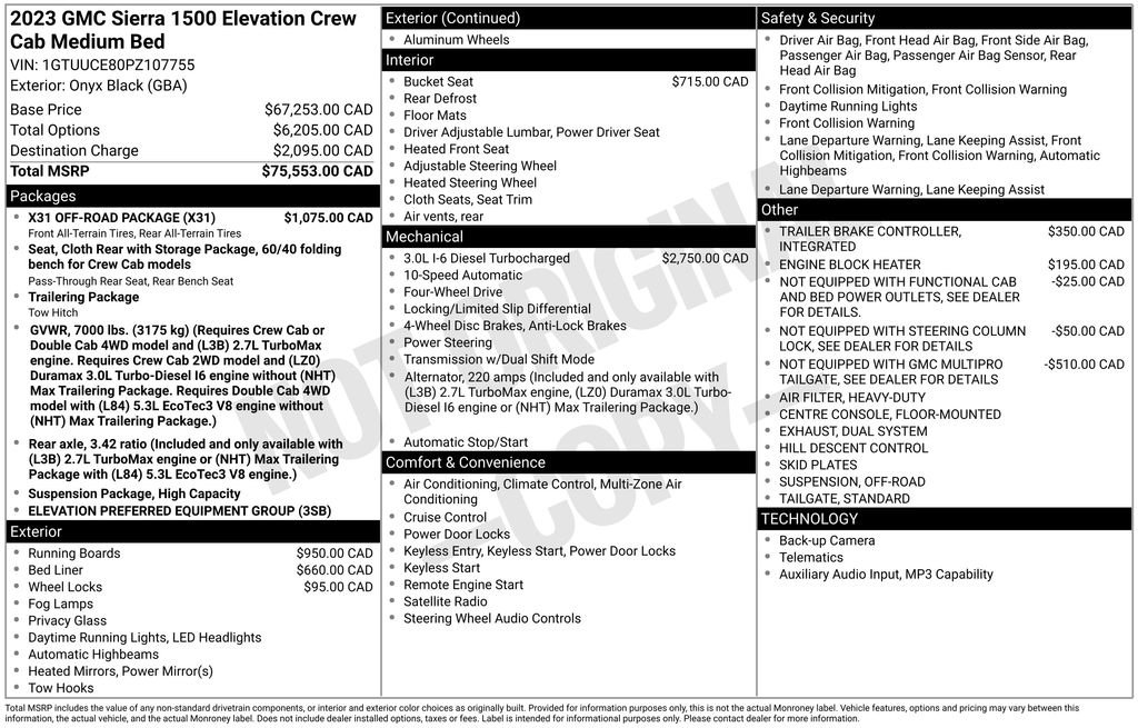 Used 2023 Black GMC Elevation image 35