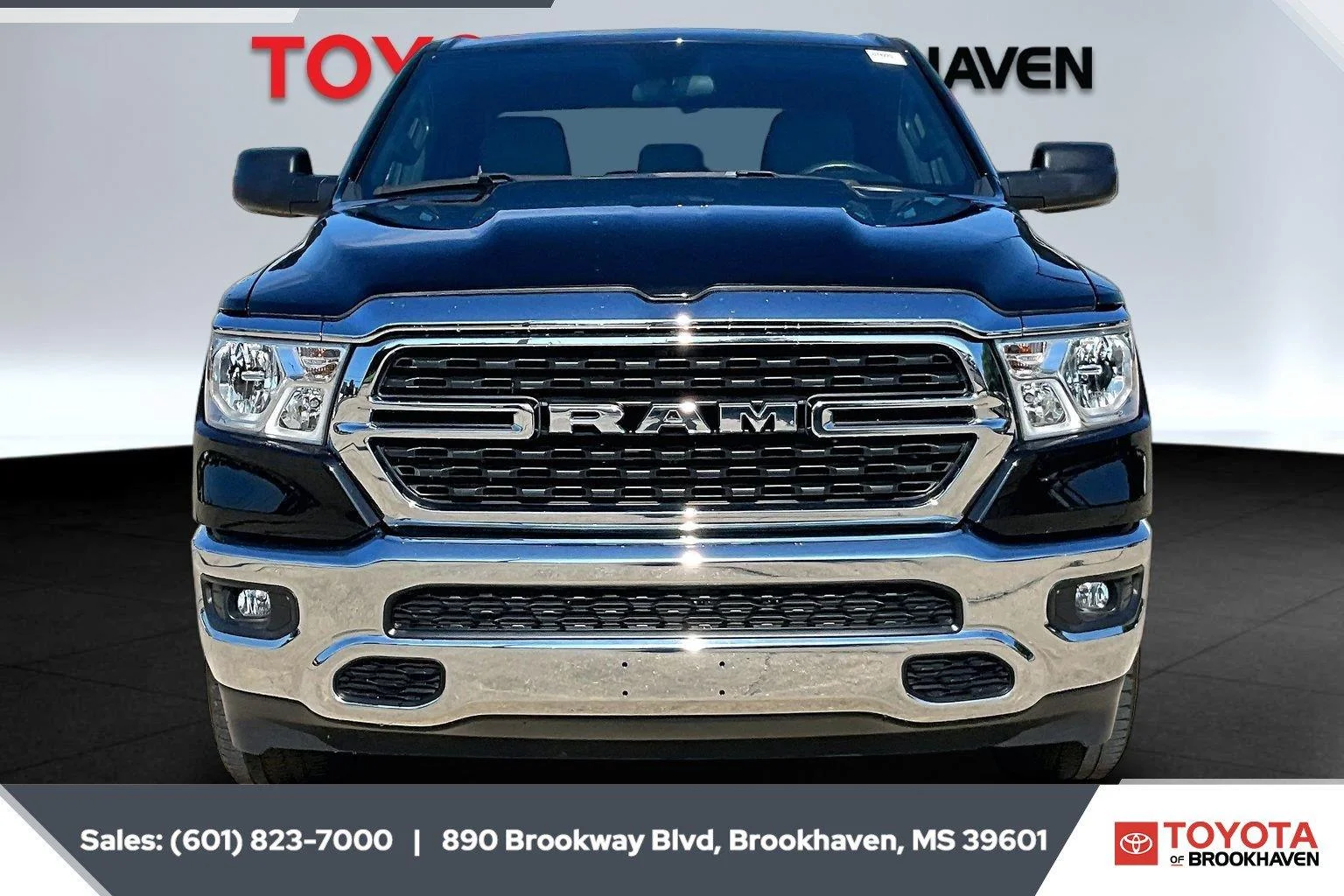 Used 2022 Diamond Black Crystal Pearlcoat Ram Big Horn image 3