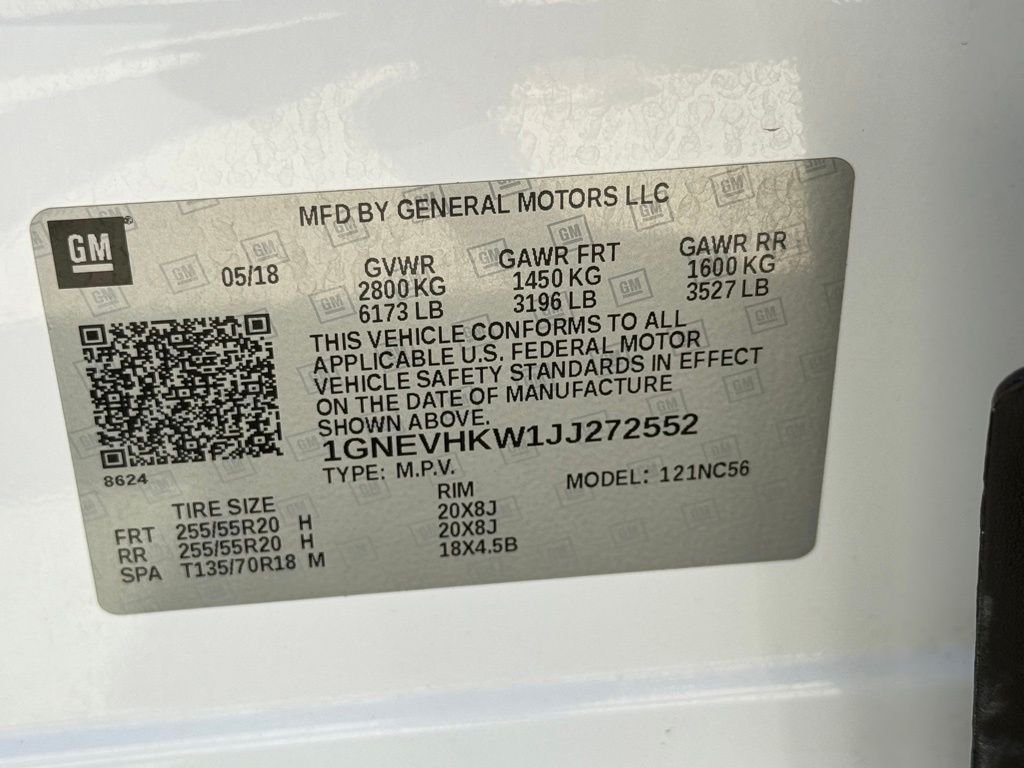Used 2018 Summit White Chevrolet 3LT image 29