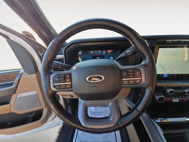 Certified Used 2024 White Metallic Ford Lariat image 13
