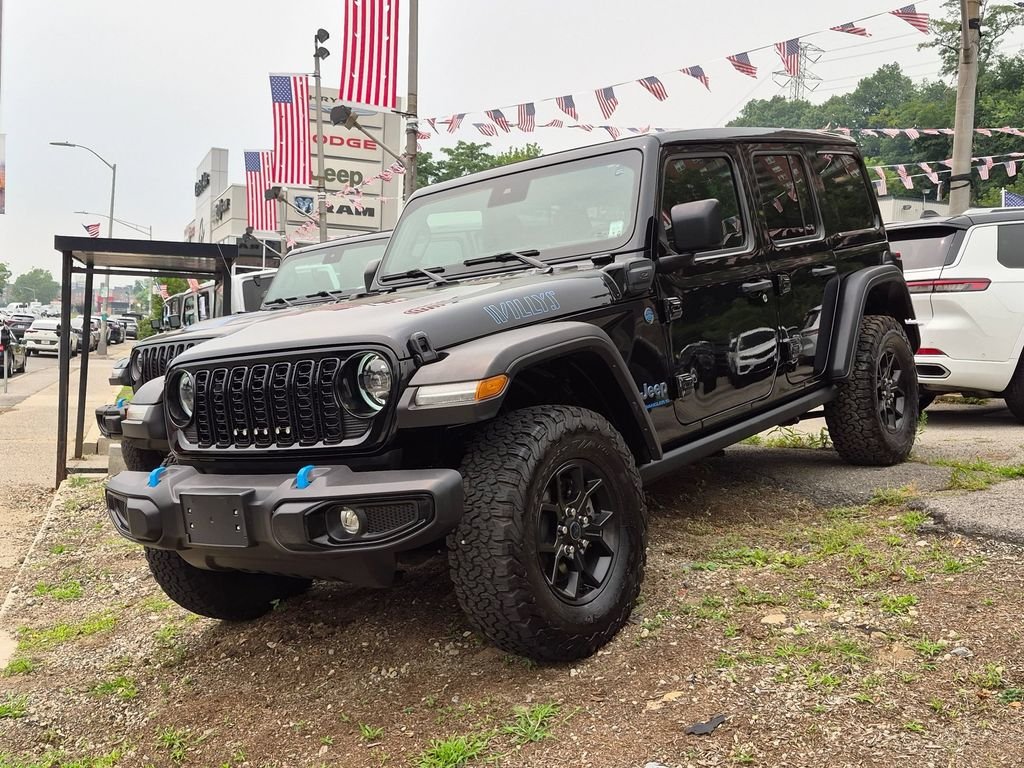 Used 2024 Black Jeep Willys 4xe image 2