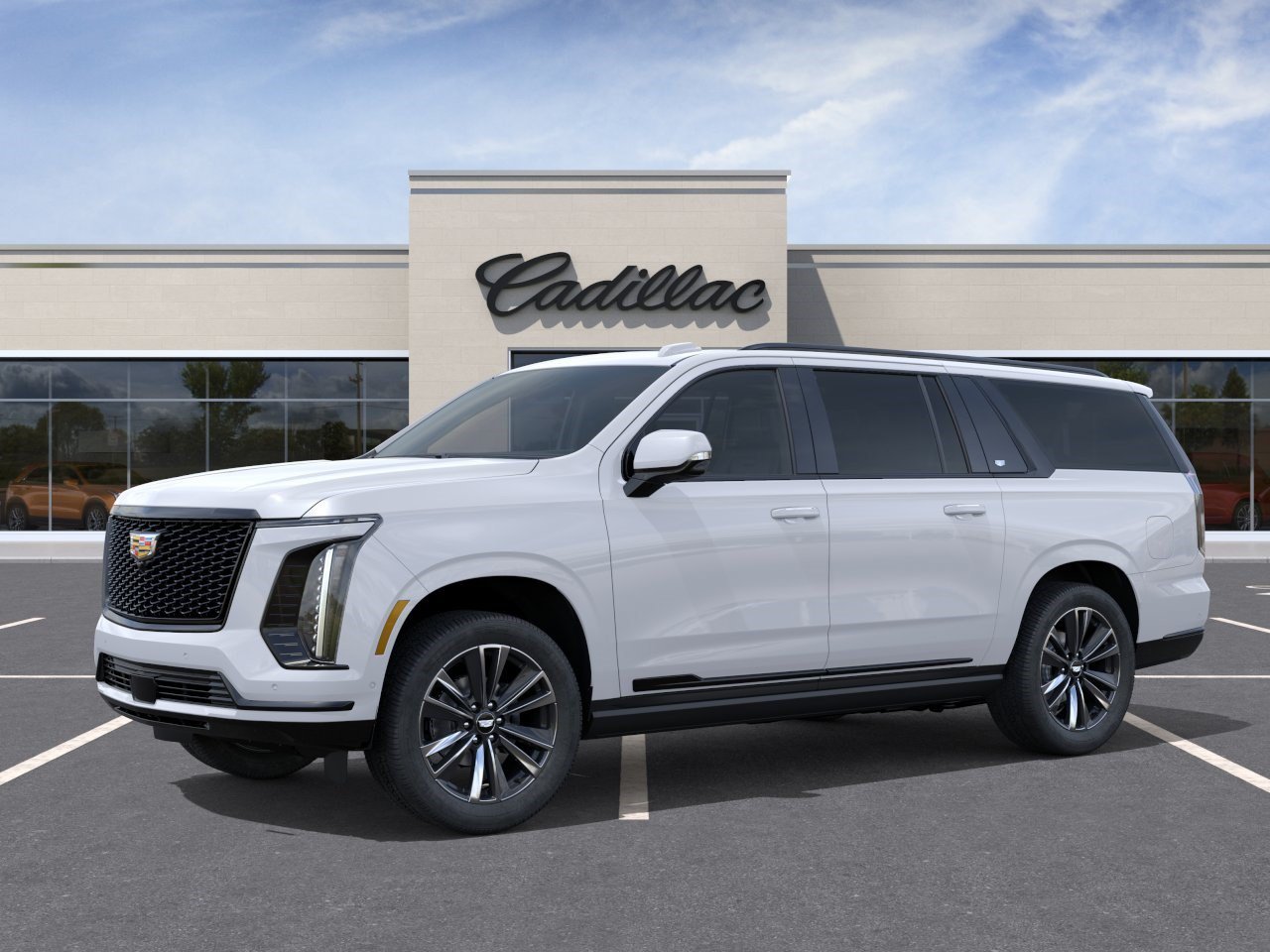 New 2026 Vibrant White Tricoat Cadillac Sport image 2