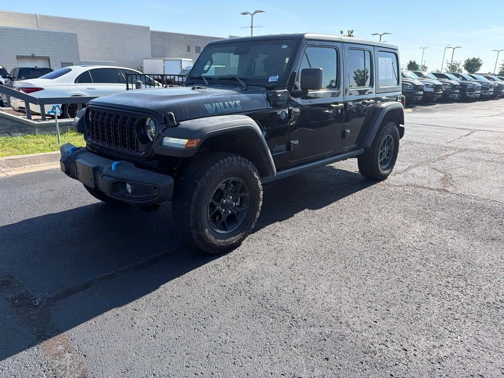 Used 2024 Black Jeep Willys 4xe image 3