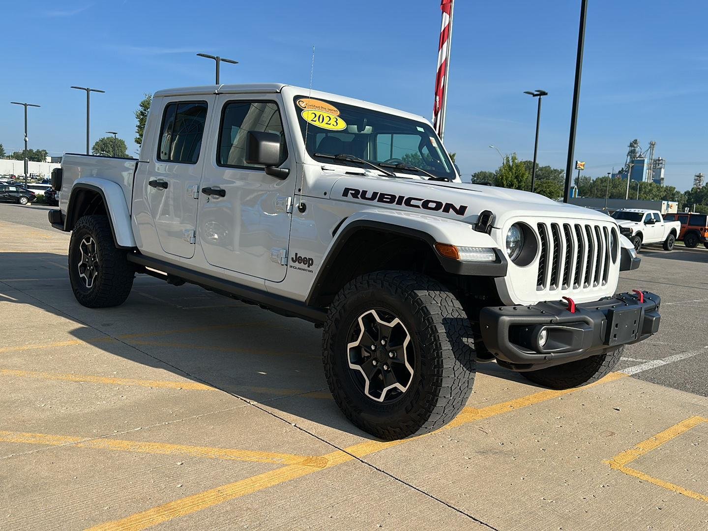 Used 2023 Bright White Clearcoat Jeep Rubicon image 6