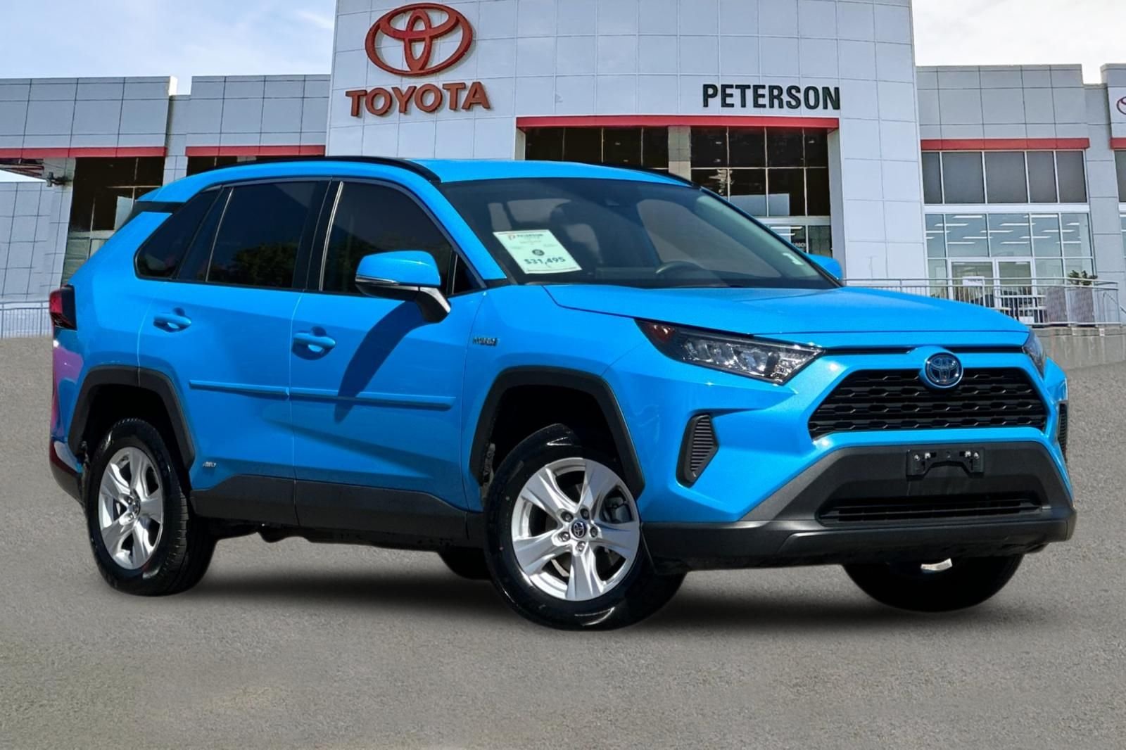 Used 2021 Blue Toyota LE image 2