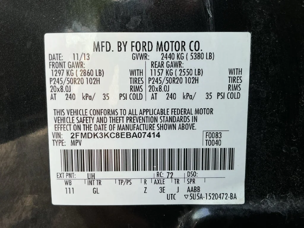 Used 2014 Black Ford Limited image 25