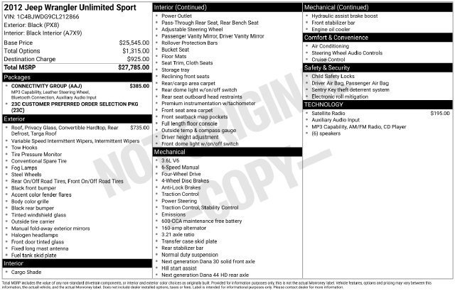 Used 2012 Black Clearcoat Jeep Unlimited Sport image 16