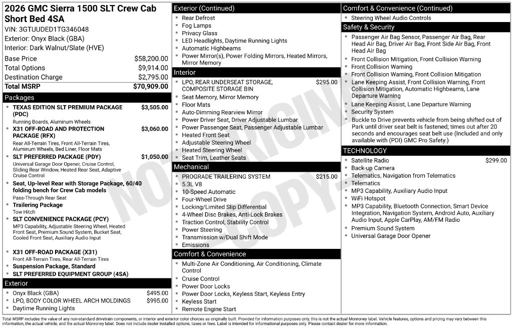 Certified Used 2026 Onyx Black GMC SLT image 62