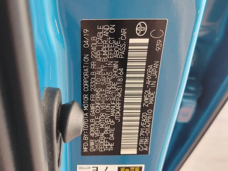 Used 2019 Blue Magnetism TOYOTA PREMIUM image 17
