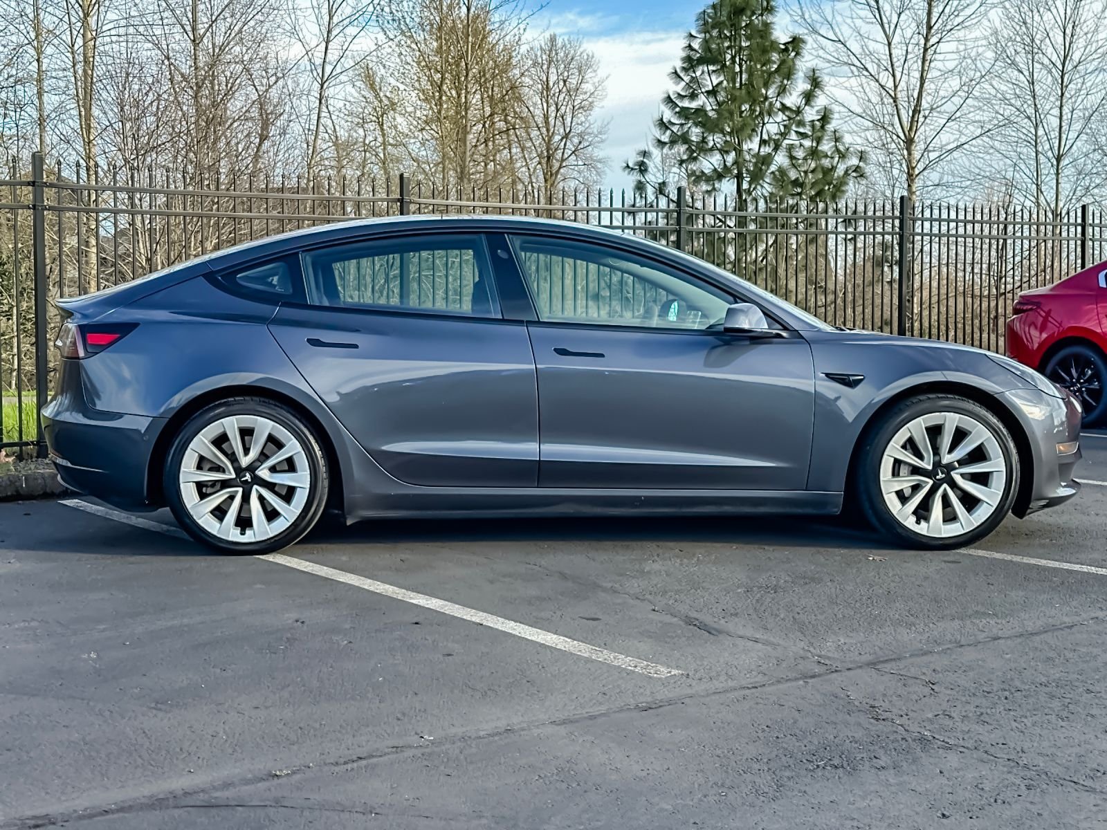 Used 2021 Tesla Model 3 Base with VIN 5YJ3E1EB4MF875782 for sale in Eugene, OR