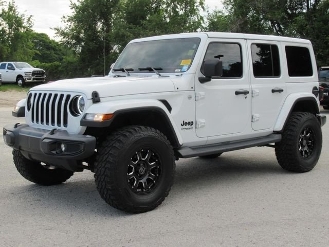 Used 2019 White Jeep Unlimited Sahara Altitude image 2