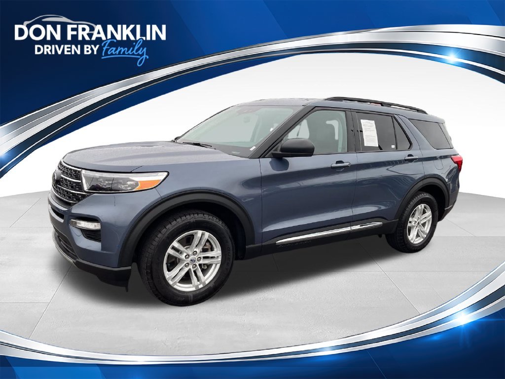 Used 2021 Blue Ford XLT image 1
